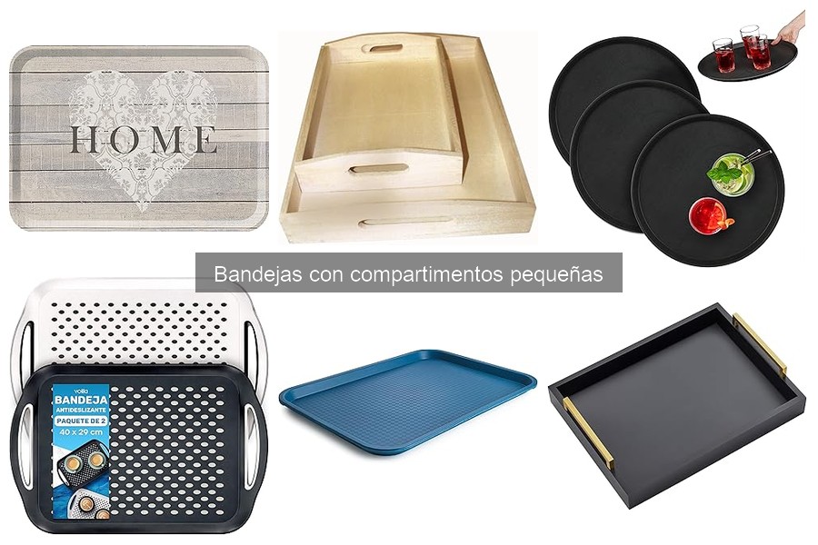 Ventajas de las bandejas con compartimentos pequeñas