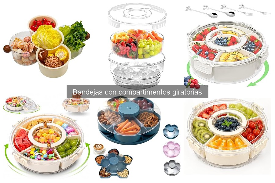 Ventajas de las bandejas giratorias para aperitivos
