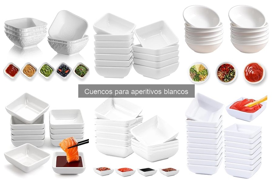 Ventajas de los cuencos blancos para aperitivos