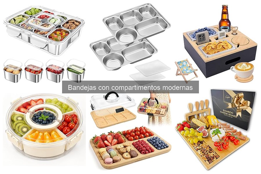 Ventajas de usar bandejas con compartimentos en aperitivos