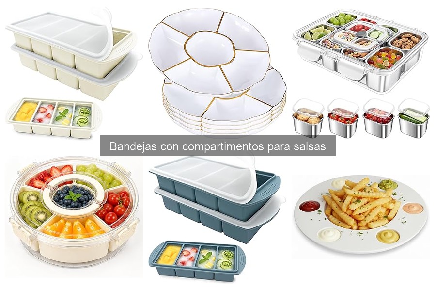 Ventajas de usar bandejas con compartimentos para salsas