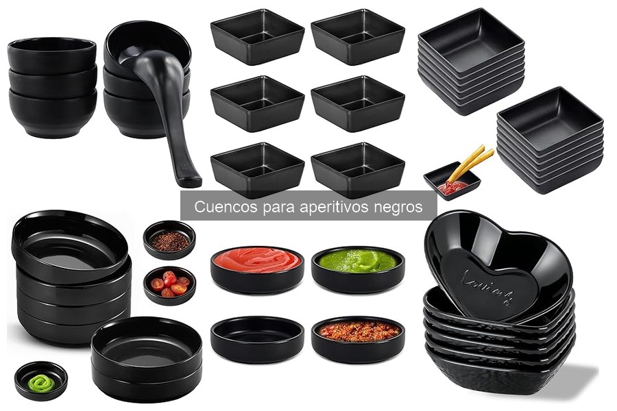 Ventajas de Usar Cuencos Negros para Aperitivos