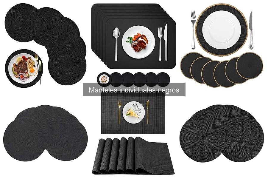 Ventajas de usar manteles individuales negros en tu mesa