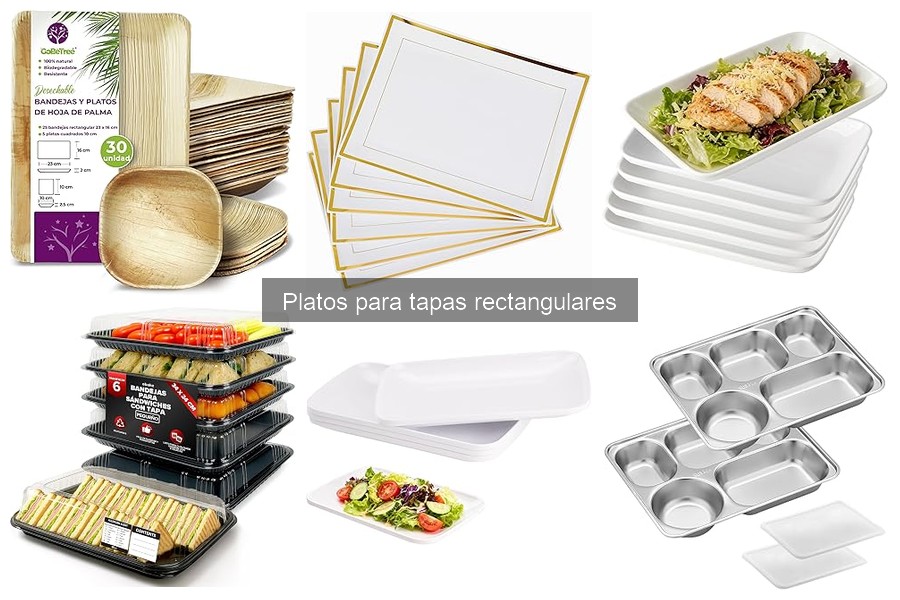Ventajas de usar platos rectangulares para tapas y aperitivos