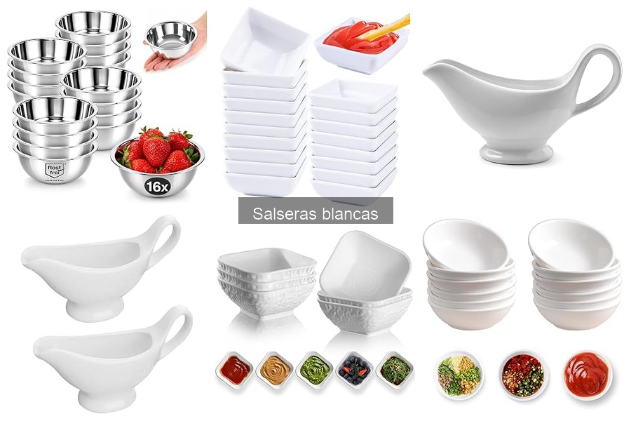 Ventajas de usar salseras blancas para aperitivos