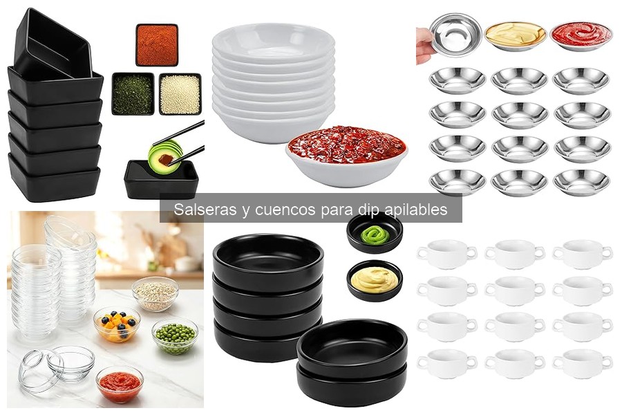 Ventajas de usar salseras y cuencos apilables en tus aperitivos