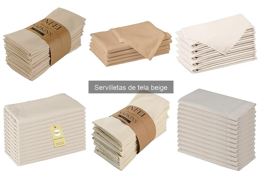 Ventajas de Usar Servilletas de Tela Beige en Tu Mesa