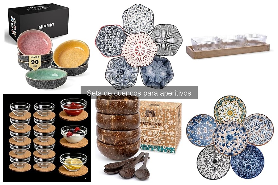 Ventajas de usar sets de cuencos para aperitivos