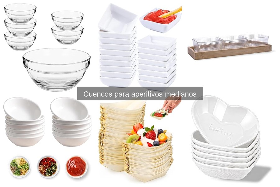 Ventajas y desventajas de cuencos para aperitivos medianos