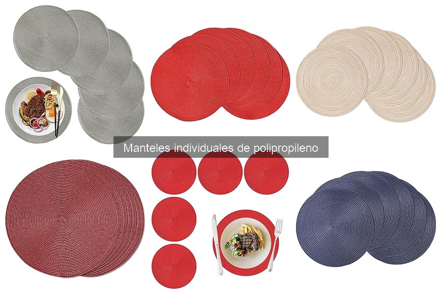 Ventajas y desventajas de los manteles individuales de polipropileno