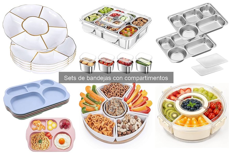 Ventajas y desventajas de los sets de bandejas con compartimentos