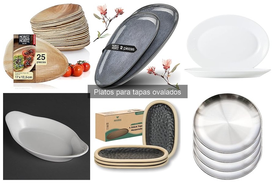 Ventajas y desventajas de platos para tapas ovalados vs redondos