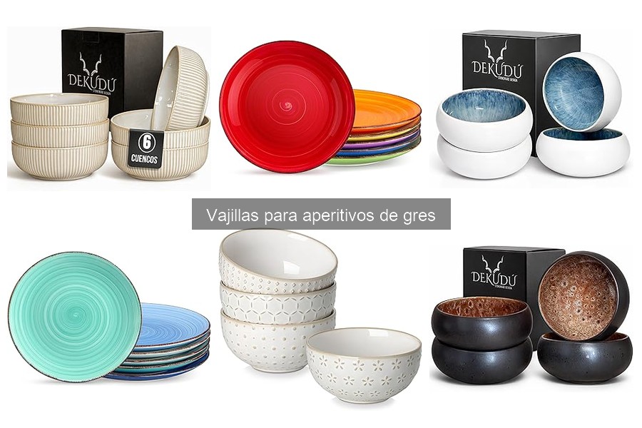 Ventajas y desventajas de vajillas de gres para aperitivos